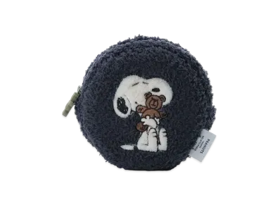 GELATO PIQUE x PEANUTS Snoopy x Bear Applique Pouch "Navy"