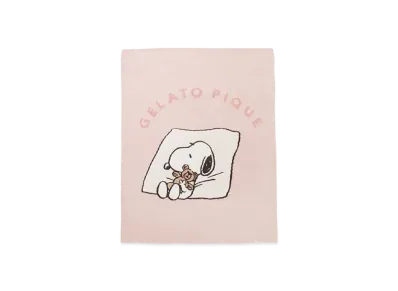 GELATO PIQUE x PEANUTS Snoopy x Bear Jacquard Multi Cover "Pink"