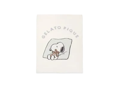 GELATO PIQUE x PEANUTS Snoopy x Bear Jacquard Multi Cover "Off White"
