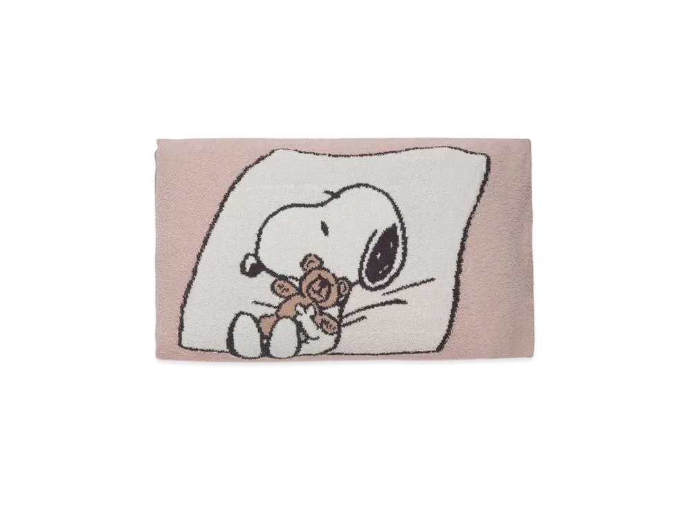 GELATO PIQUE x PEANUTS Snoopy x Bear Jacquard Pillow Case "Pink"