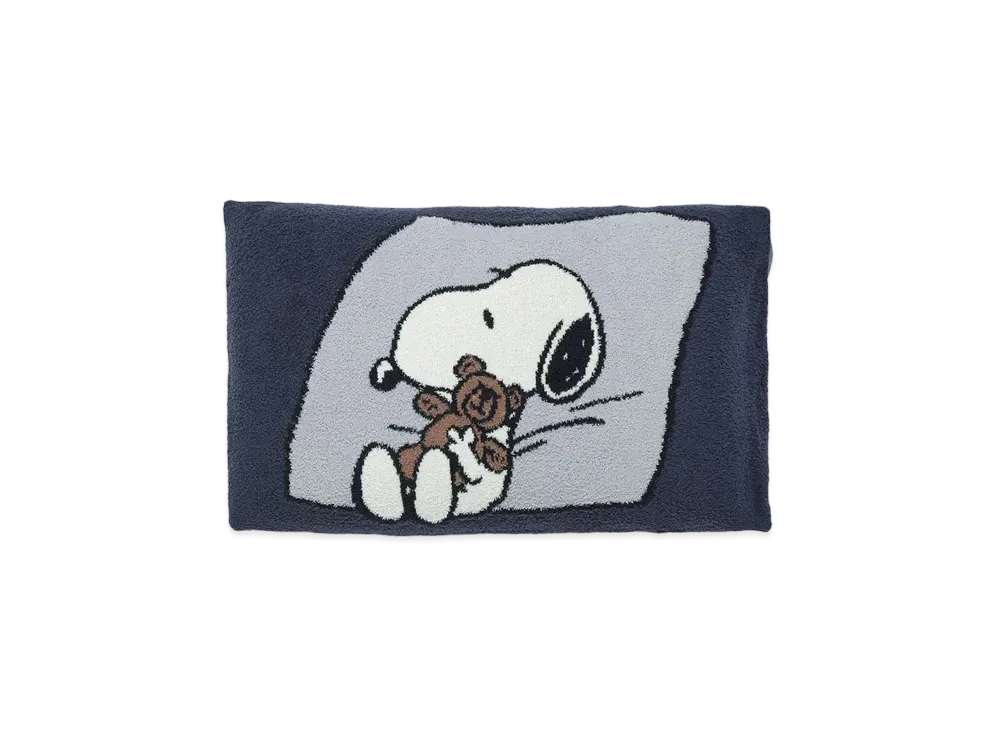 GELATO PIQUE x PEANUTS Snoopy x Bear Jacquard Pillow Case "Navy"