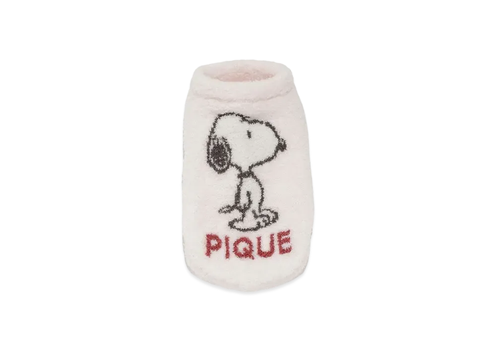 GELATO PIQUE x PEANUTS Cat & Dog Snoopy Baby Moko Jacquard Pullover "Off White"