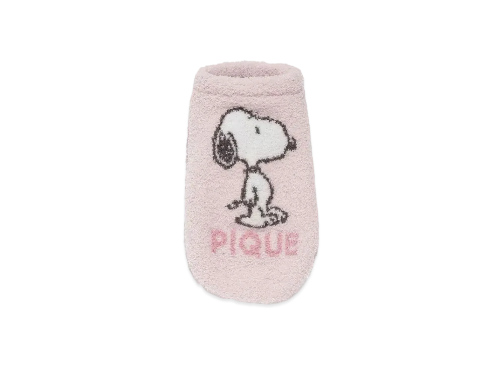 GELATO PIQUE x PEANUTS Cat & Dog Snoopy Baby Moko Jacquard Pullover "Pink"