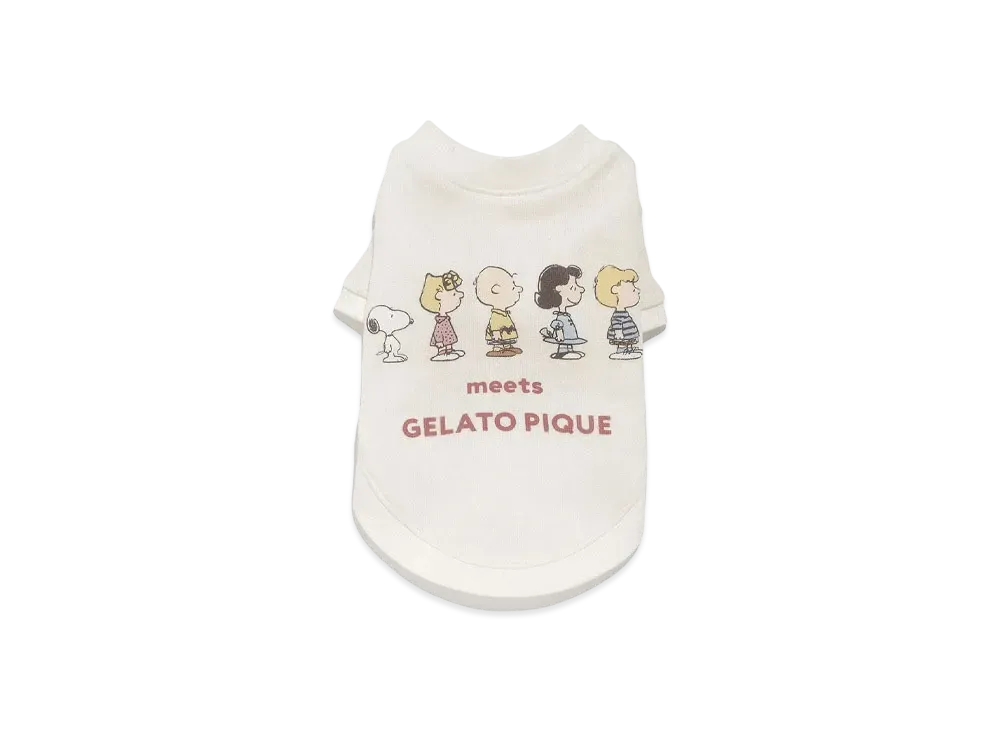 GELATO PIQUE x PEANUTS Cat & Dog Fleece Pullover "Off White"