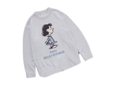 GELATO PIQUE x PEANUTS Baby Moko Jacquard Pullover & Long Pants Set "Blue"