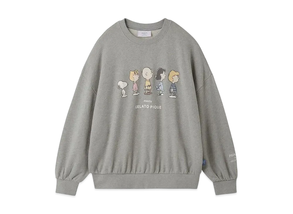 GELATO PIQUE x PEANUTS Fleece Pullover "Gray"