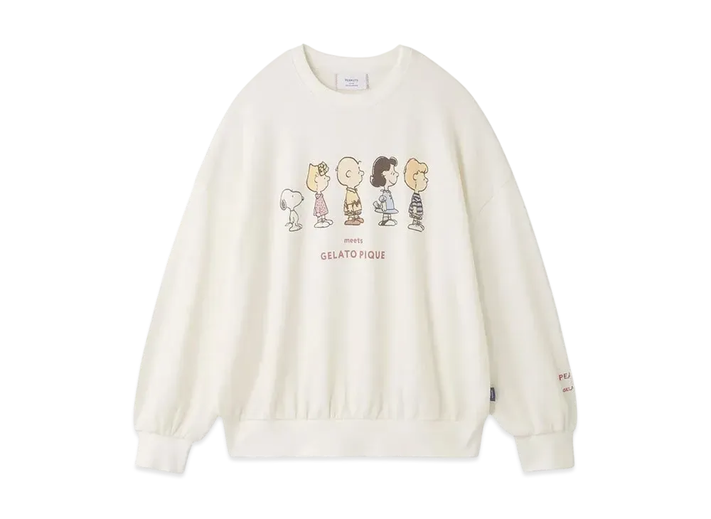 GELATO PIQUE x PEANUTS Fleece Pullover "Off White"
