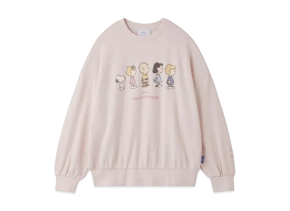 GELATO PIQUE x PEANUTS Fleece Pullover "Pink"
