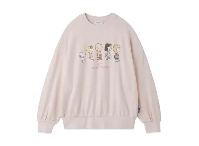 GELATO PIQUE x PEANUTS Fleece Pullover "Pink"