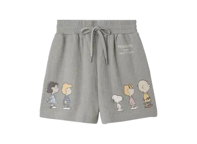 GELATO PIQUE x PEANUTS Fleece Short Pants "Gray"