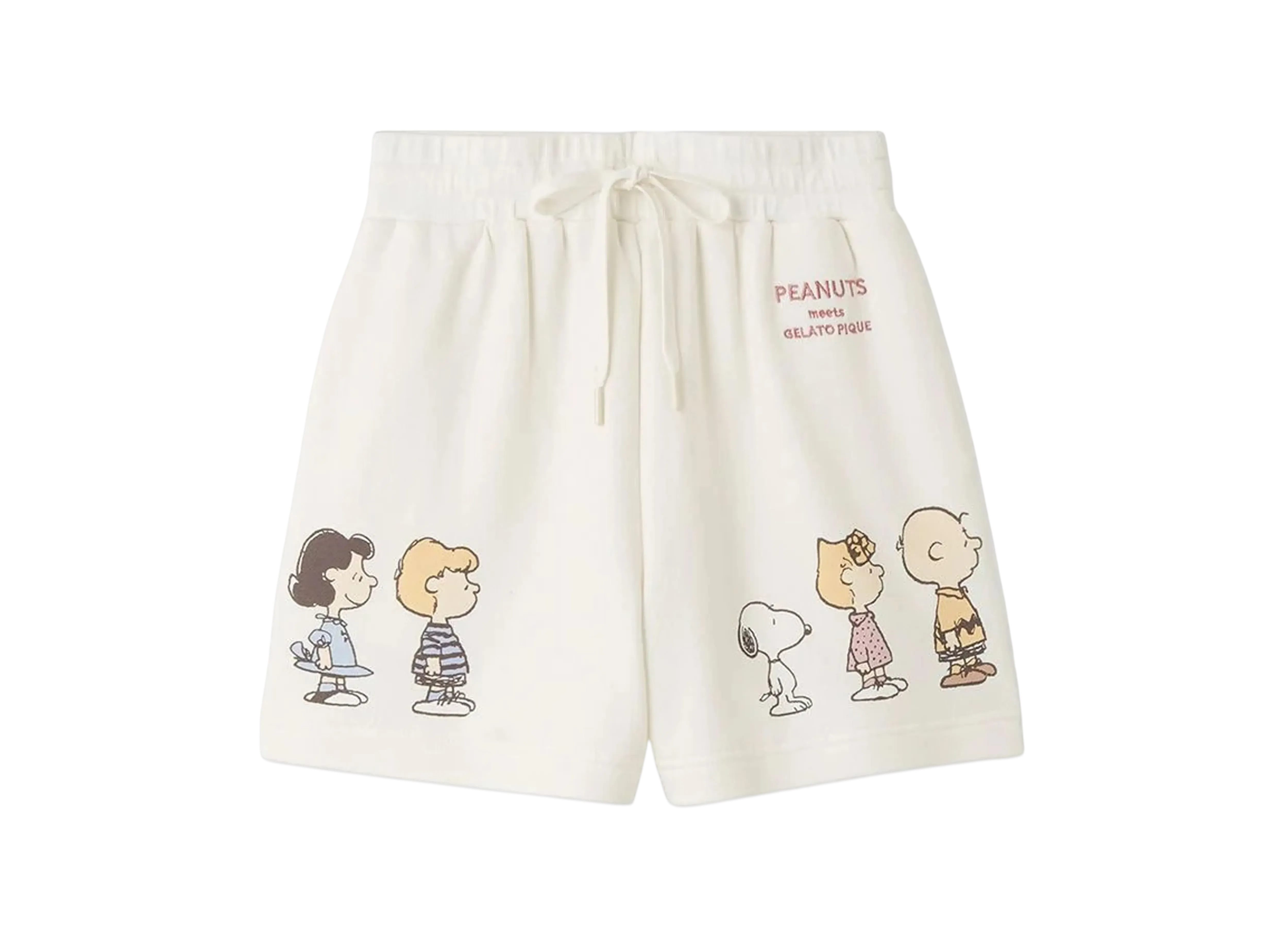 GELATO PIQUE x PEANUTS Fleece Short Pants "Off White"