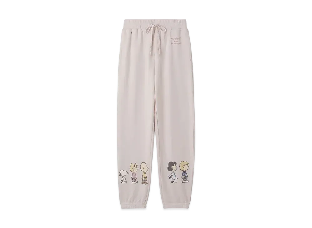 GELATO PIQUE x PEANUTS Fleece Long Pants "Pink"