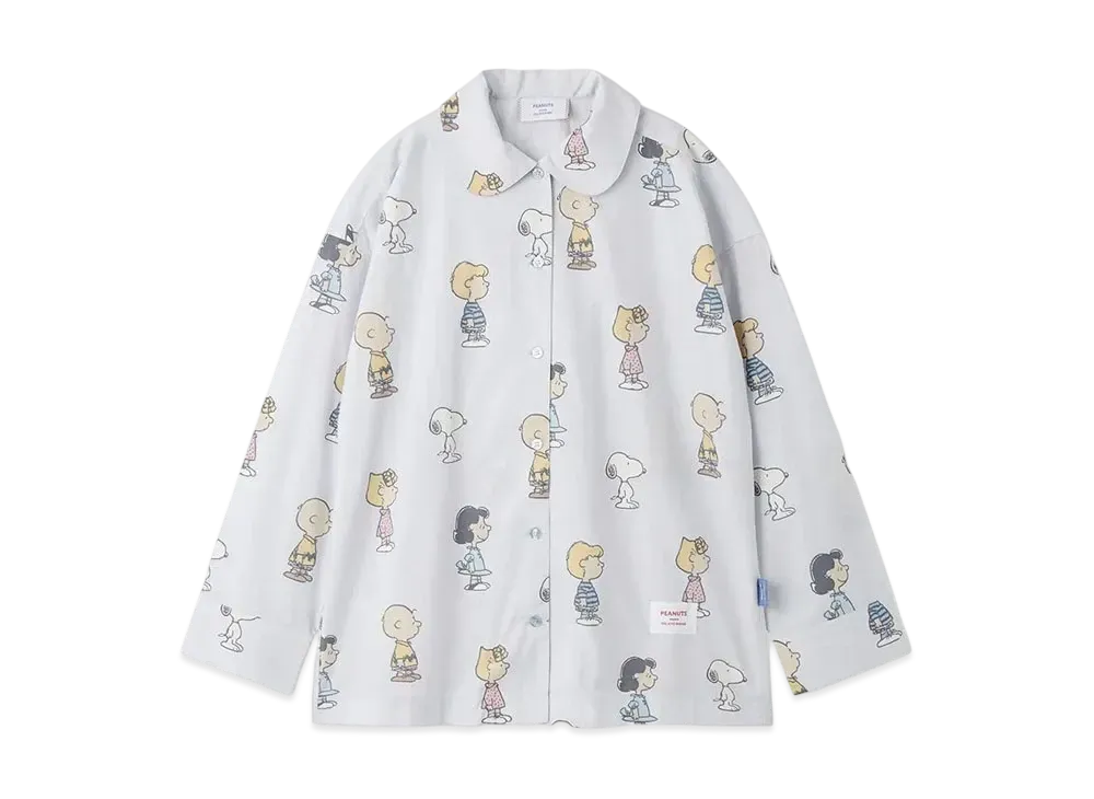 GELATO PIQUE x PEANUTS All-Over Print Shirt "Blue"