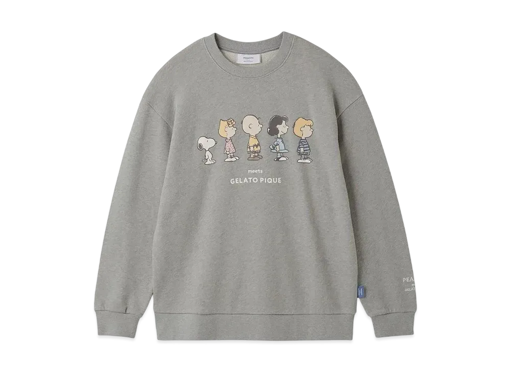 GELATO PIQUE x PEANUTS Homme Fleece Pullover "Gray"