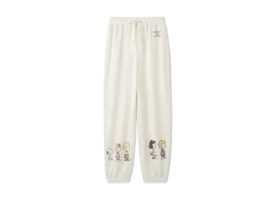 GELATO PIQUE x PEANUTS Homme Fleece Long Pants "Off White"