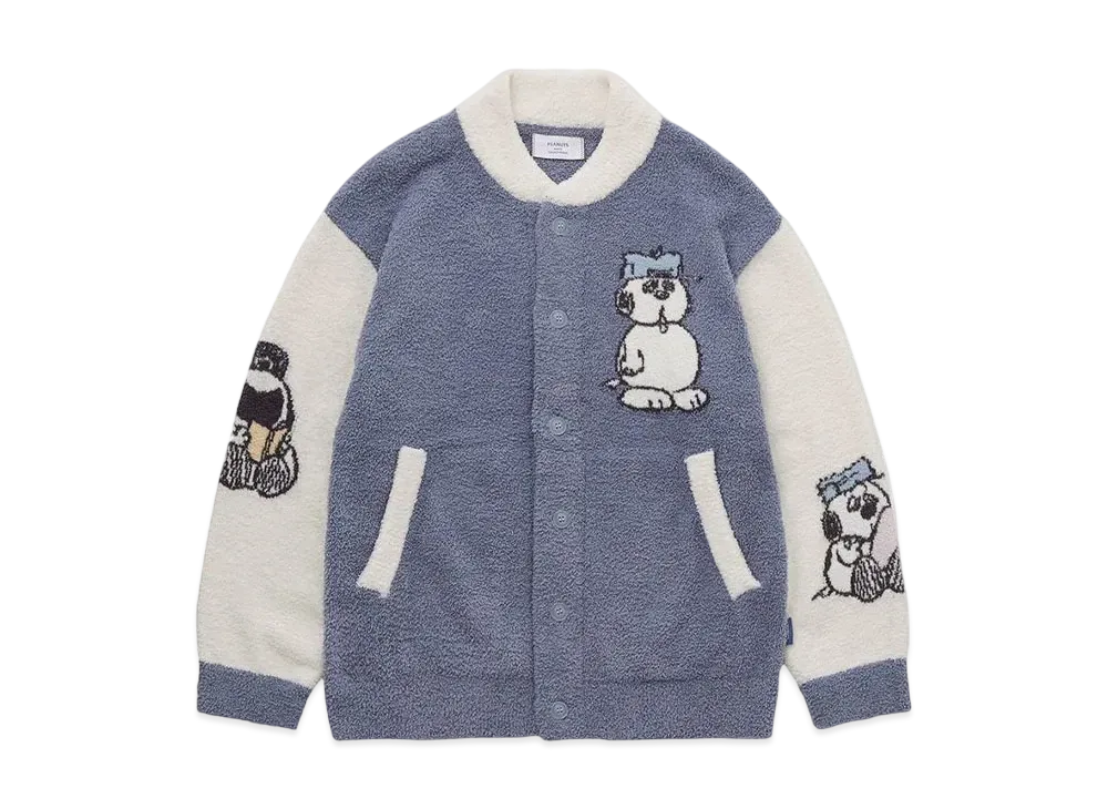 GELATO PIQUE x PEANUTS Homme Olaf Baby Moko Jacquard Pique Jacket "Blue"