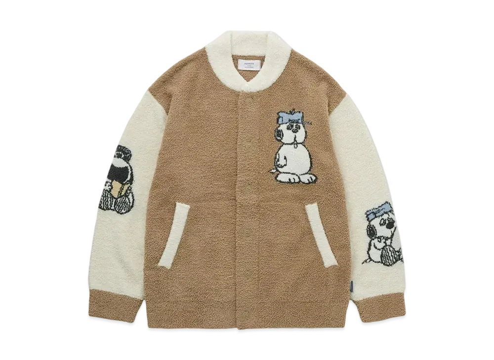 GELATO PIQUE x PEANUTS Homme Olaf Baby Moko Jacquard Pique Jacket "Camel"