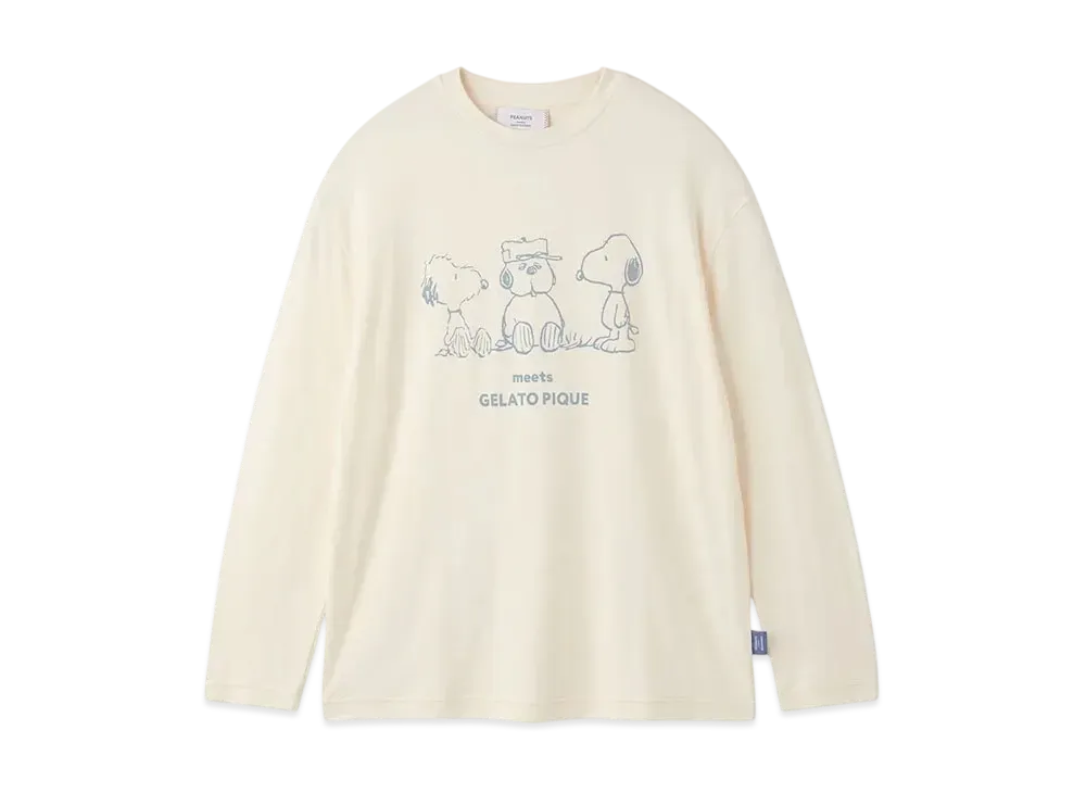 GELATO PIQUE x PEANUTS Homme Olaf One Point Long Sleeve T-Shirt "Off White"