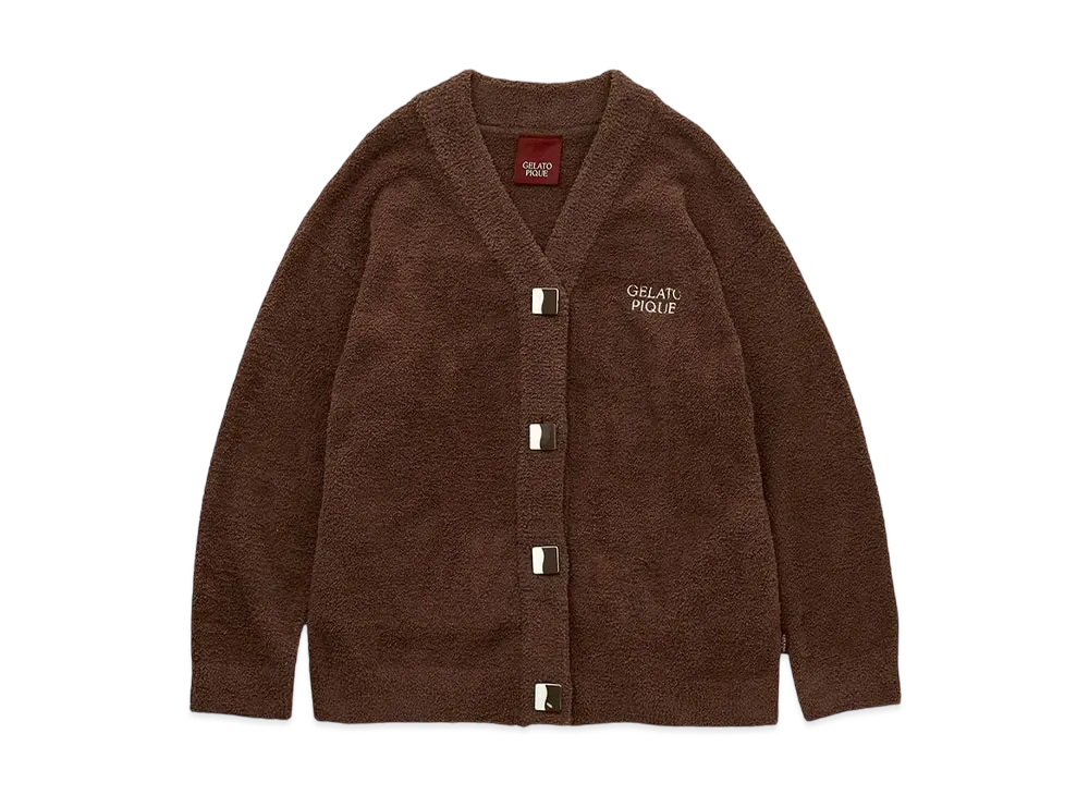 GELATO PIQUE Valentine Baby Moco Chocolate Button Cardigan "Brown"