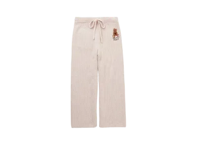 GELATO PIQUE Valentine Baby Mokobear Embroidered Rib Long Pants "Pink"