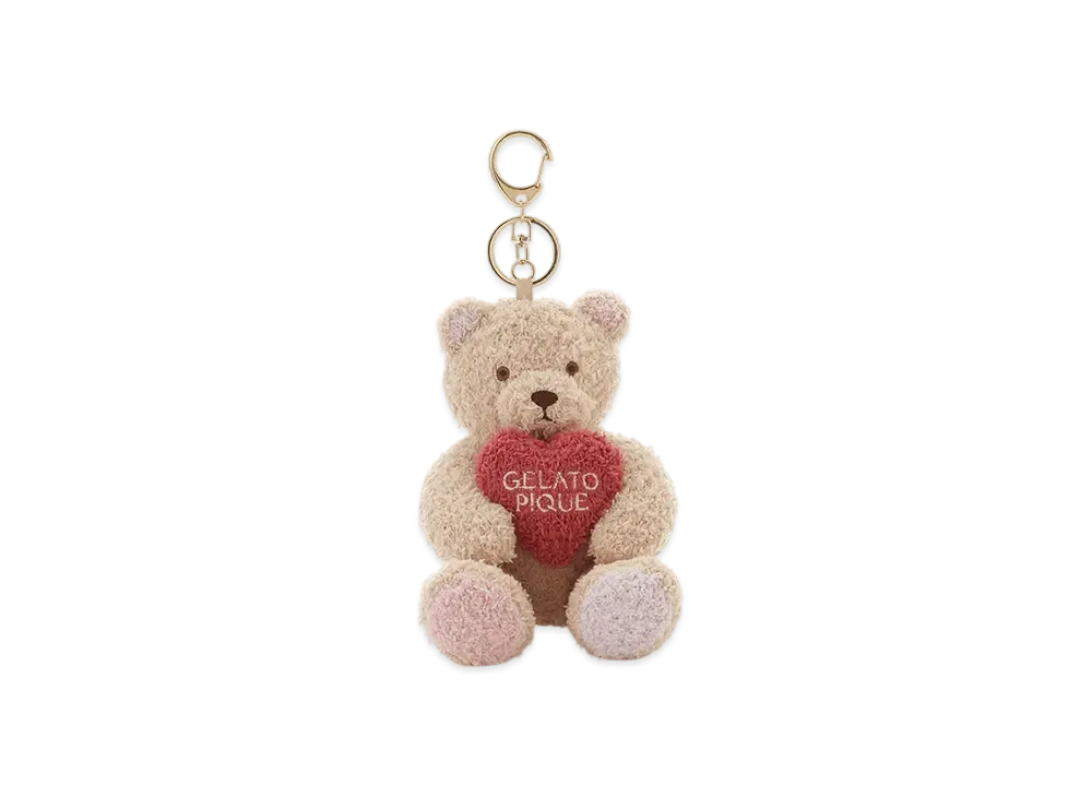 GELATO PIQUE Valentine Baby Moco Heart Bear Charm "Pink"