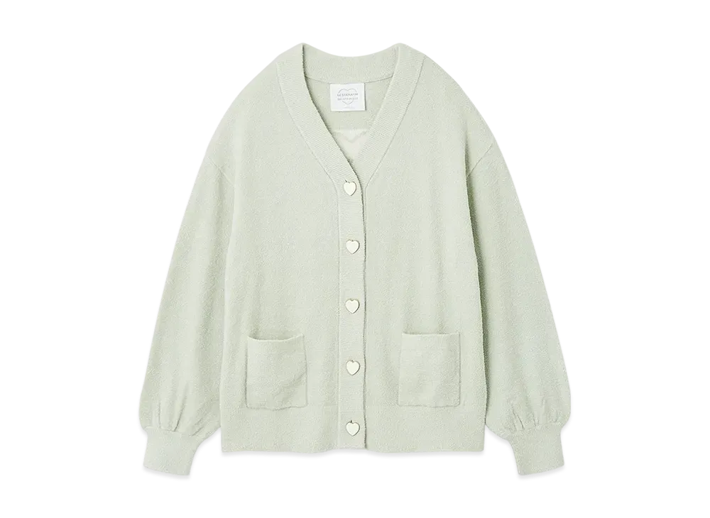 GELATO PIQUE x LE SSERAFIM Smooth Cardigan "Green"