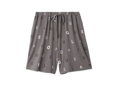GELATO PIQUE Rayon Logo Shorts "Dark Gray"