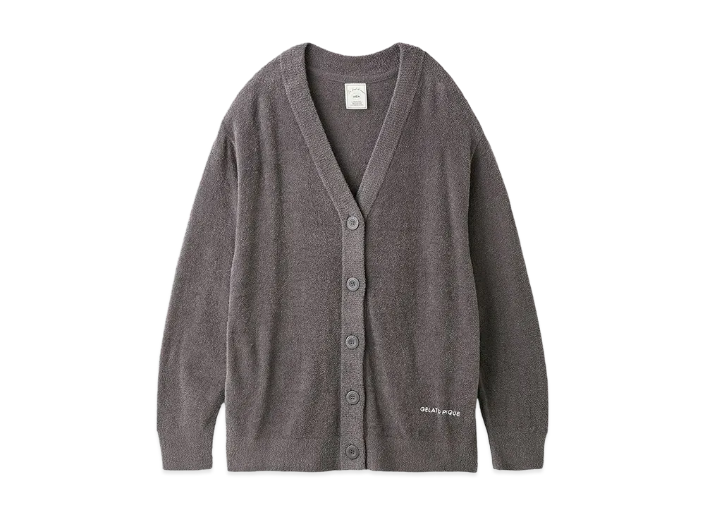 GELATO PIQUE Smoothy Lite Cardigan "Dark Gray"