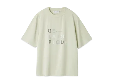 GELATO PIQUE Homme Rayon Logo One Point T-Shirt "Lime"