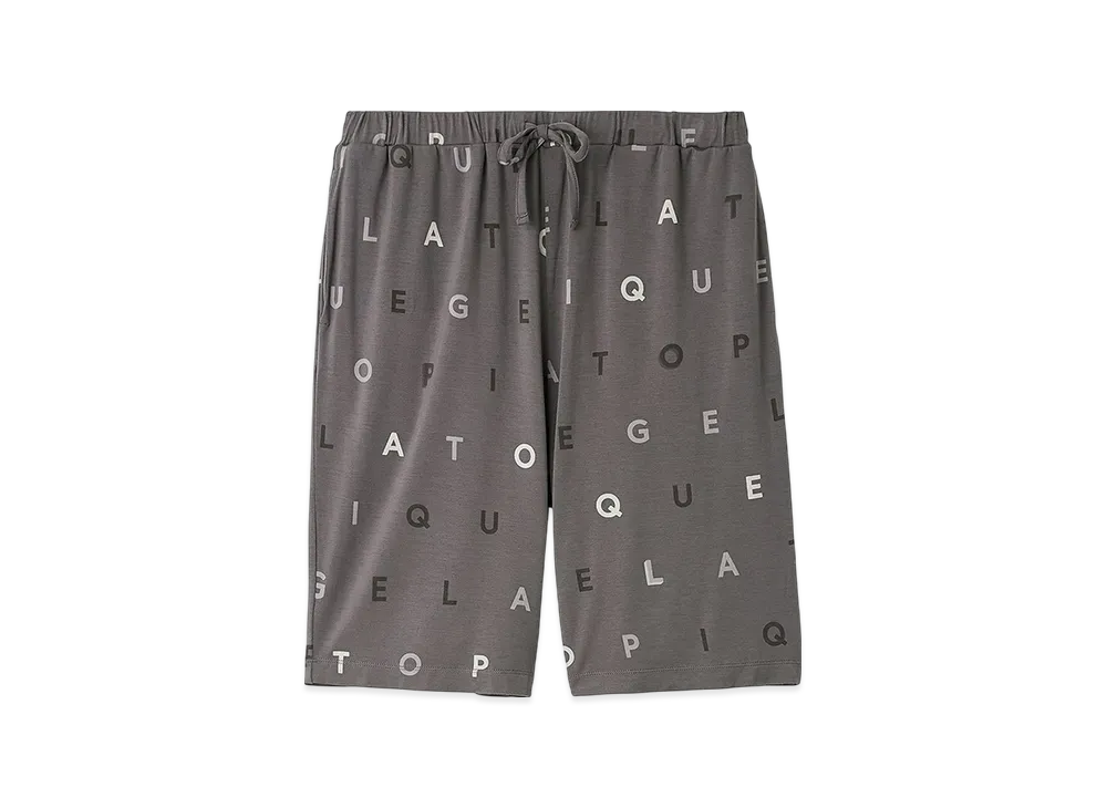 GELATO PIQUE Homme Rayon Logo Pattern Shorts "Dark Gray"