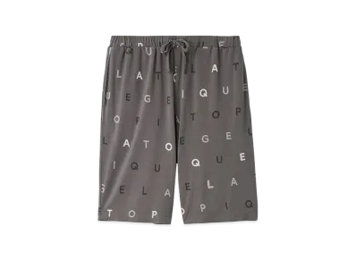 GELATO PIQUE Homme Rayon Logo Pattern Shorts "Dark Gray"