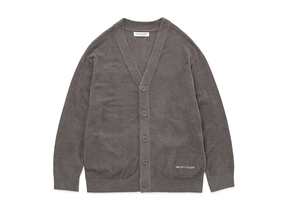 GELATO PIQUE Homme Smoothy Lite Cardigan "Dark Gray"
