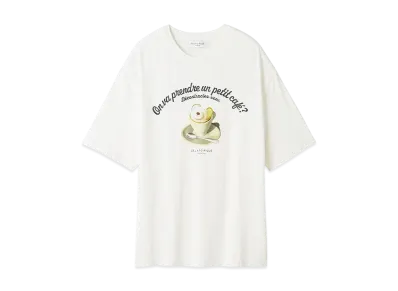GELATO PIQUE Homme Rayon Cappuccino Bear One Point T-Shirt "Off White"