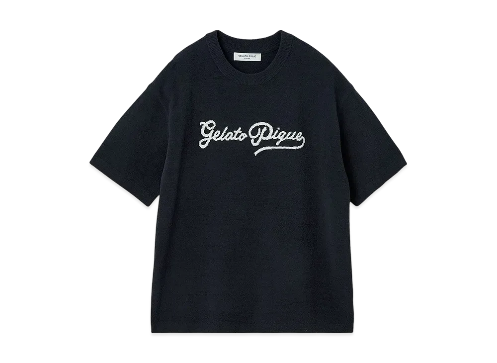 GELATO PIQUE Homme Airy Moko Marine Jacquard Pullover "Navy"