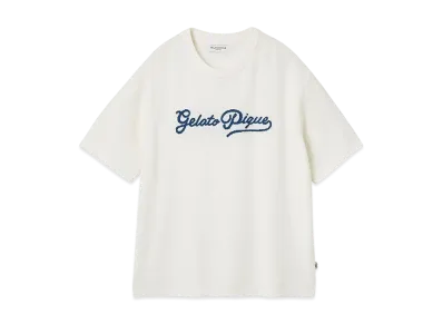 GELATO PIQUE Homme Airy Moko Marine Jacquard Pullover "Off White"