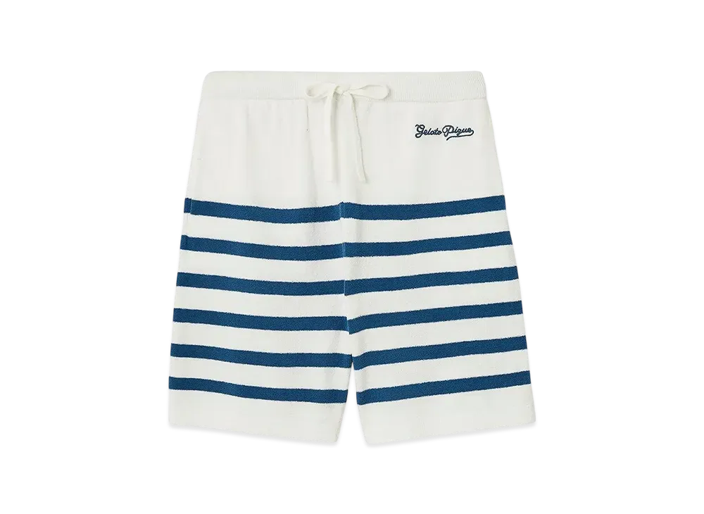 GELATO PIQUE Homme Airy Moko Marine Shorts "Off White"