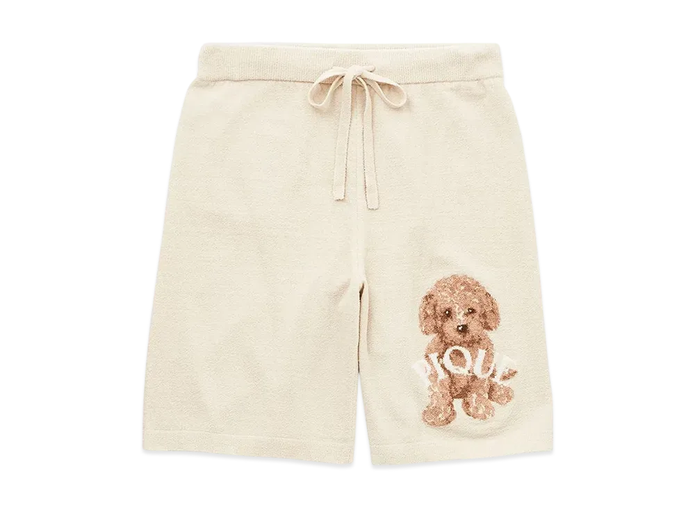 GELATO PIQUE Homme Toy Poodle Jacquard Shorts "Beige"
