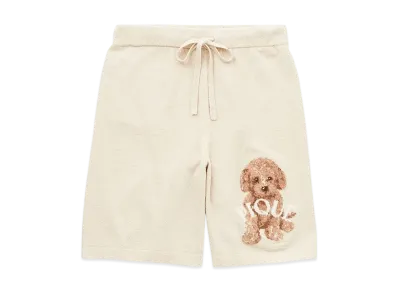 GELATO PIQUE Homme Toy Poodle Jacquard Shorts "Beige"