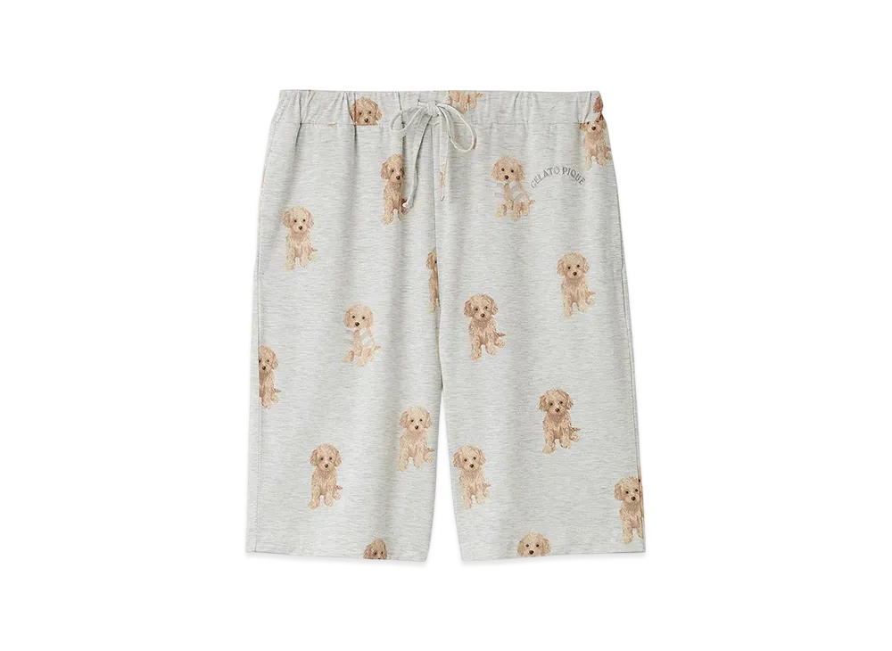 GELATO PIQUE Homme Toy Poodle Pattern Shorts "Gray"