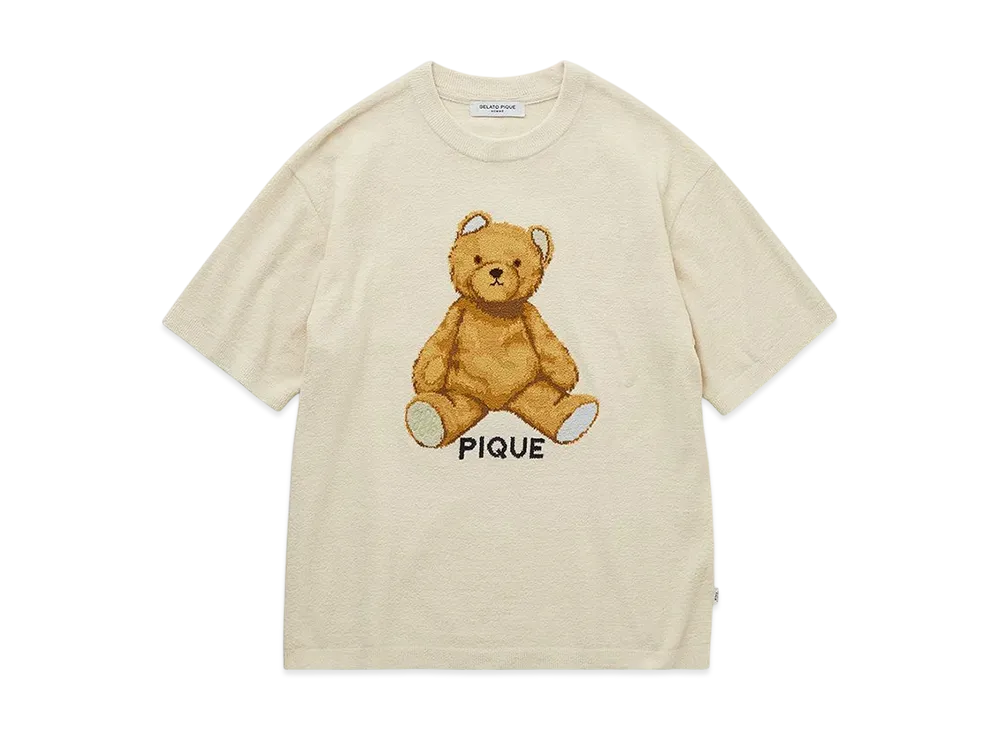 GELATO PIQUE Homme Air Mocobear Jacquard Pullover "Cream"