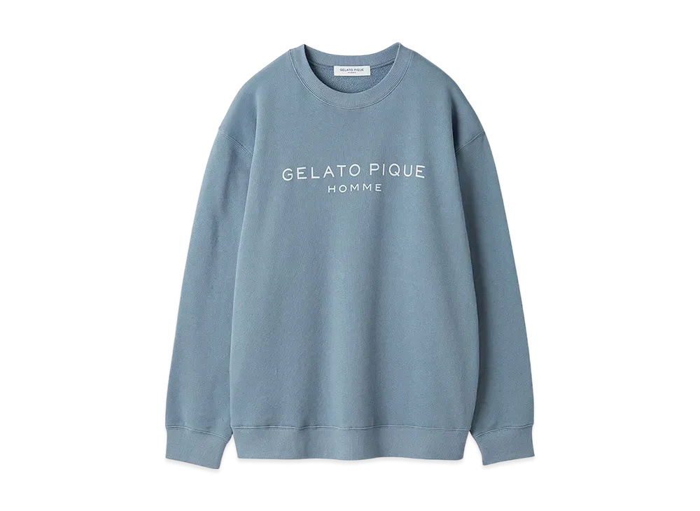 GELATO PIQUE Homme Cotton Fleece Pullover "Blue"