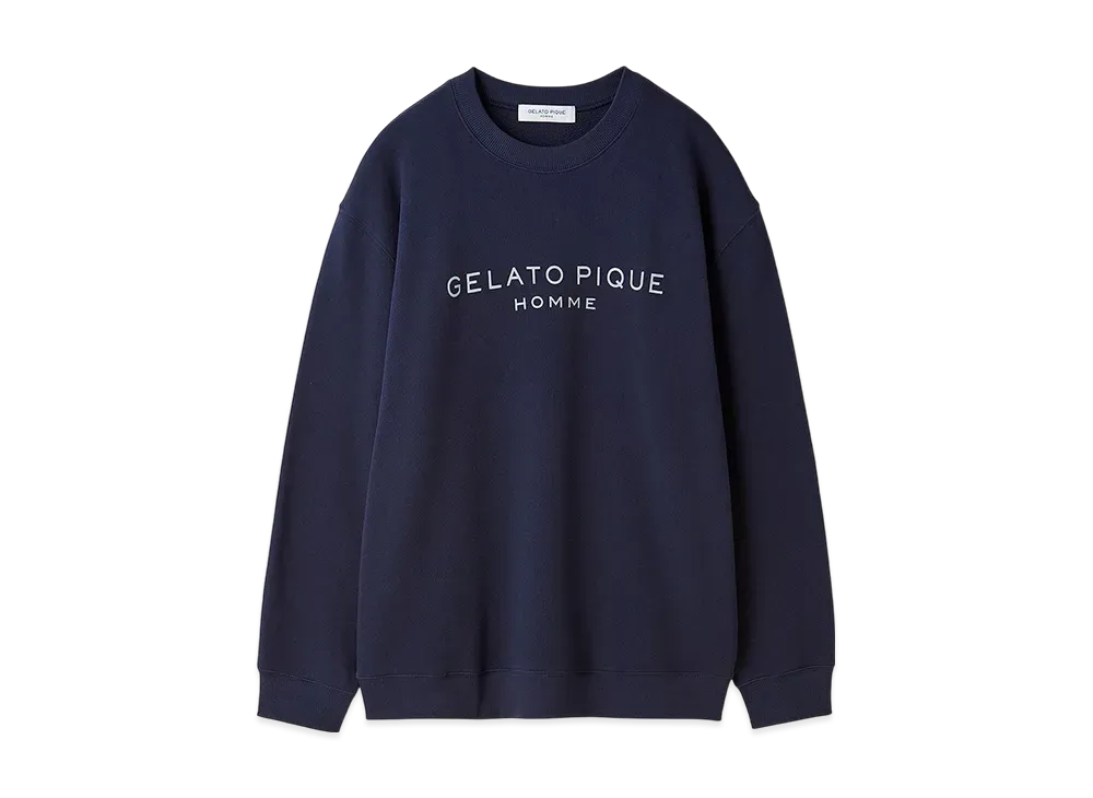 GELATO PIQUE Homme Cotton Fleece Pullover "Navy"