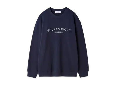GELATO PIQUE Homme Cotton Fleece Pullover "Navy"