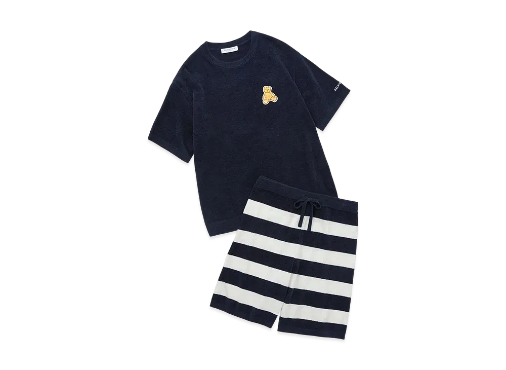 GELATO PIQUE Homme Air Moco Bear One Point Setup "Navy"