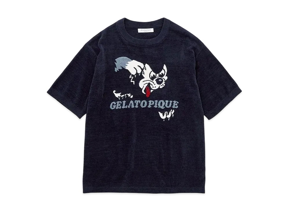 GELATO PIQUE Homme x KOUSUKE SHIMIZU Air Moco Jacquard Pullover "Navy"