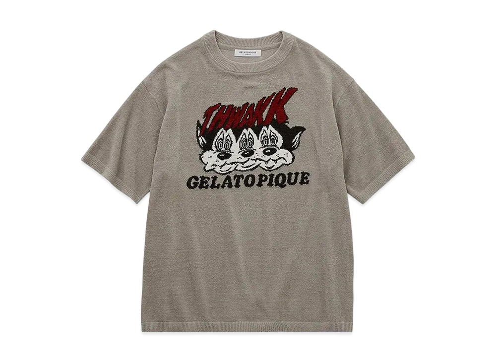 GELATO PIQUE Homme x KOUSUKE SHIMIZU Air Moco Jacquard Pullover "Gray"