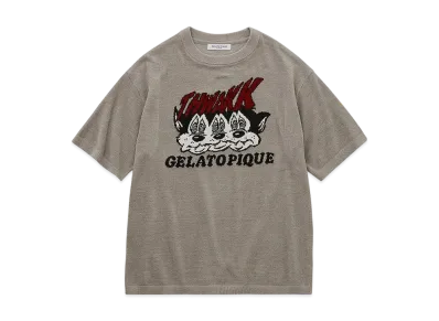 GELATO PIQUE Homme x KOUSUKE SHIMIZU Air Moco Jacquard Pullover "Gray"