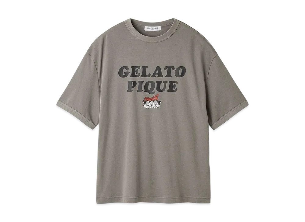 GELATO PIQUE Homme x KOUSUKE SHIMIZU One-Point T-Shirt "Gray"