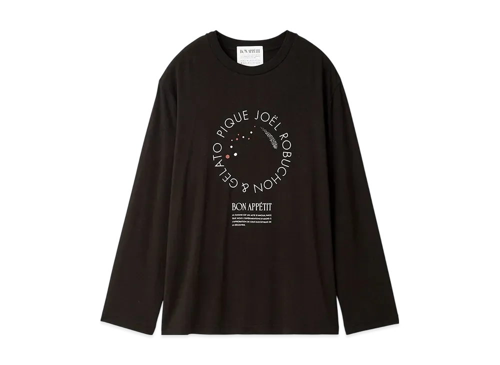 GELATO PIQUE Homme x JOEL ROBUCHON One Point Long T-Shirt "Black"