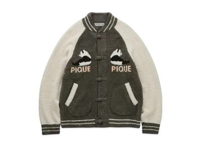 GELATO PIQUE Homme Powder Panda Jacquard Blouson "Gray"